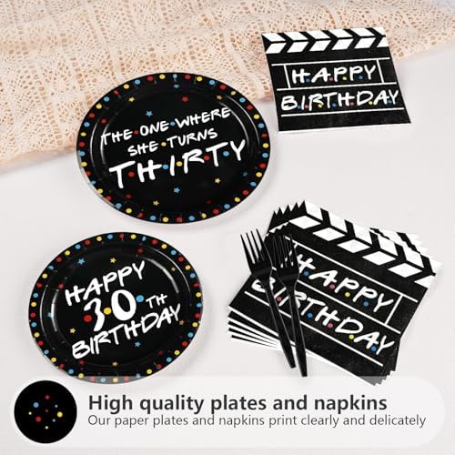 Grencian 96 Pcs iFriends Themed 30th Birthday Party Decorations, Serves 24 - Image 3
