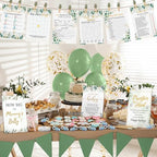Sherr 476 Pcs Greenery Baby Shower Games, 9 Styles Baby Shower Activities - Image 5