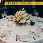Therwen 20 Pcs Metal Table Numbers 1-20 Table Numbers for Wedding, Gold - Image 4