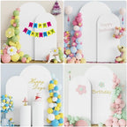Wokceer Arch Backdrop Cover 7.2FT,6FT White Arch Covers Stretchy Backdrop - Image 5