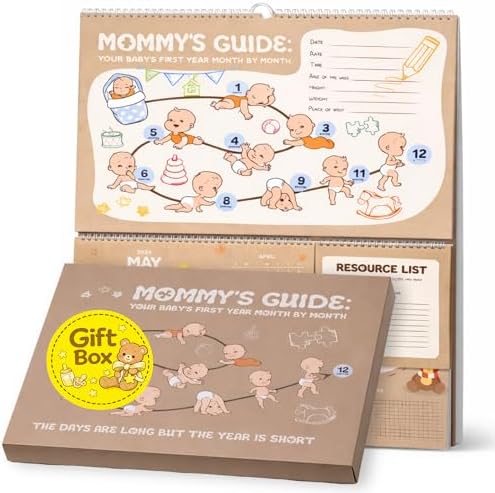 Baby’s First Year Wall Calendar 2025–2026 – All-in-One Baby First Year Calendar, Milestone & Memory Tracker with Checklists by MommysGuide