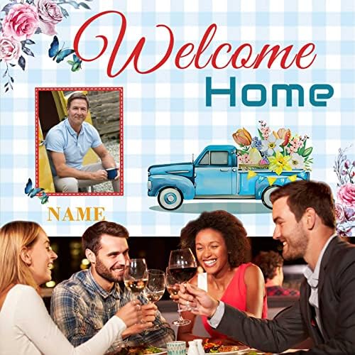 Custom Welcome Home Banner Decoration,Car Theme Welcome Back Home Yard Sign for Outdoor Decor, Military Homecoming Deployment Returning Party Supplies(6x9ft) - Image 6