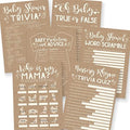 Hadley Designs - 50 Rustic Baby Prediction And Advice Cards, Trivia Games, etc, 25 Baby Animal Matching, Nursery Rhyme Game - 6 Double Sided Cards by HadleyDesigns