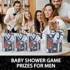 74PCS Baby Shower Prizes for Men 6 Set with 8 oz Stainless Steel Hip Flask with Funnel Bottle Opener Manicure Kit Bath Sponge Sunglasses Gift Bag Baby Shower Game Prizes for Winner Bachelor Party - Image 6