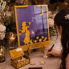 Personalized Quinceanera Guest Book Alternative Wooden Drop Top Heart Frame - Image 3