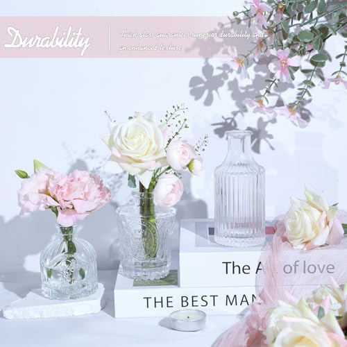TBWIND 24pcs Clear Glass Bud Vases Set - Image 6