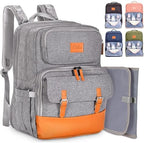 PILLANI Baby Diaper Bag Backpack - Large Bag for Boys & Girls, Waterproof Diaper Backpack - Travel Diaper Bags w/Changing Pad, Baby Registry Search & Shower Gifts - Essentials Must Haves Newborn Stuff by Pillani