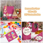 BagDream Medium Gift Bags with Handles 8x4.25x10.5 Inch Pink 100 Pack Bulk - Image 6