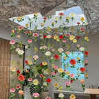 6 Pcs 35.11 ft Hanging Flower Artificial Wildflower Garlands Floral Vines - Image 6