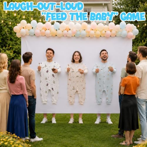 Baby Shower Party Favors Feed The Baby Game Backdrop, Fit 3 People - Image 5