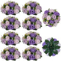 BLOSMON Wedding Rose Centerpieces Tables: Purple Lilac Pink Fake Roses by Blosmon