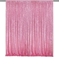 Blush Pink Sequin Backdrop Glitter Backdrop Curtains 7ft x 7ft Glitter Background for Party Baby Shower Wedding Decorations by QueenDream