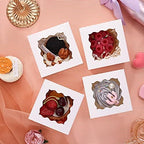 120pcs Small Cookie Boxes with Window, 4x4x2.5 In White Bakery Boxes - Image 6