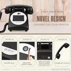 Video Audio Guest Book Wedding Phone,1080P HD Video Phone Guestbook, Preserve Your Special Occasions, Ideal for Wedding Bridal Shower, Birthday, Graduations, Baby Shower(Black) - Image 2