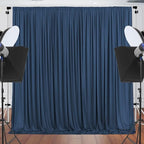 30x10ft Navy Blue Backdrop Curtain for Wedding Parties Wrinkle Free Fabric Navy Blue Drapes Backdrop Decoration for Baby Shower Birthday Photography Decoration 6 Panels, 5ft x 10ft - Image 7