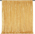 Gold Sequin Backdrop Curtain 2 Pcs 5FTx10FT Panels Stage Background for Wedding Party Drapes Decorations by SoarDream