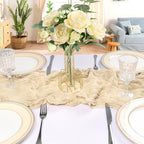 12 Pack 10Ft Beige Cheesecloth Table Runner 23 x 120 Inch - Image 4
