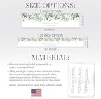 Personalized Water Bottle Labels with Choice of 30 Flower Styles - Choose Font and Pre-Made Phrases or Design Custom Text - LABELS ONLY (025 Orange Flowers, 2 inch (8.5x2")) - Image 3