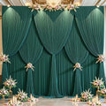 10 Panels Hunter Green Backdrop Curtains - Wrinkle Free Fabric Backdrop for Photoshoot, 10FT Wedding Party Photo Backdrop Drapes for Birthday Baby Shower Photography Stage Background Decorations by Shillance