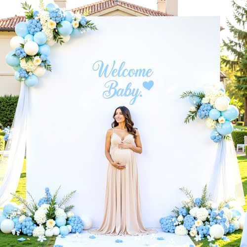 6.6FT x 6.6FT White Square Backdrop Arch Cover Double-Sided Spandex Arch Covers Fitted Wedding Arch Stand Cover Stretchy Backdrop for Balloon Arches Birthday Baby Shower Party Banquet Decorations - Image 2