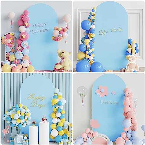 Arch Backdrop Stand and Cover Set, 6.6ft Arch Stand with Dusty Blue Cover - Image 6
