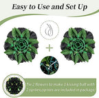 BLOSMON Fake Black Rose Flower Balls for Table Centerpieces Decor, 10 Pcs - Image 5