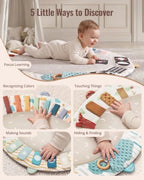 Blissful Diary Baby Play Gym, 5 Development Zones Activity Tummy Time Mat - Image 5