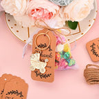 50 Pieces Baby Carriage Shape Keyring/keychain for Baby Boy or Girl Shower,Gender Reveal Party Decorations,Game Prizes, Favors,Gift,Decor,Souvenirs to Guests Bulk with Thank You Tags and Gift Bags - Image 6