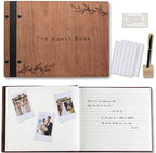 Aspen Studio Guest Book with Signing Pen with Photo of Polaroid for Wedding Book and Memorial Occasions Guest Signing Book for Wedding, Memory Guest Book by AspenStudio