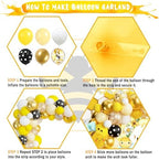 Party Inspo Bee Baby Shower Decorations, Bumble Bee Baby Shower Decor, A Little Honey is On The Way Backdrop Balloon Banner Tablecloth Cake Cupcake Topper Box Sash Cutouts - Image 4