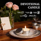 100 Pcs 1 Oz Mini Rose Scented Soy Candle Set,Wedding Favors for Guests Bulk 100,The Quantity of Multiple Sets Meets Your Needs for Wedding and Party Gifts and Party Favors. - Image 3