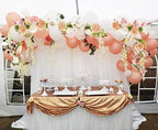 DearHouse 2Pack Artificial Peony Flower Garland - Silk Peony Garland with Pink and White Flowers for Wedding Party Table Decoration,6ft/Strand - Image 3