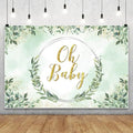 9x6FT Baby Shower Backdrop Oh Baby Sign Bee Honeycomb Daisy Flower Background for Boys Girls Kids Gender Reveal Party Decorations Family Photo Booth Props by RiePoiia