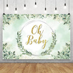 10x8FT Baby Shower Backdrop Oh Baby Sign Bee Honeycomb Daisy Flower Background for Boys Girls Kids Gender Reveal Party Decorations Family Photo Booth Props by RiePoiia