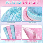 Potchen 452 Pcs Gender Reveal Plates Napkins Party Supply, Pink Blue - Image 2