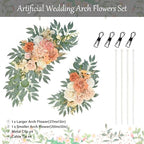 Burnt Orange Fall Wedding Arch Flowers Set of 2 - Image 2
