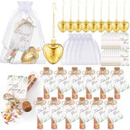 25 Sets Bridal Shower Tea Party Favors Bulk for Guests Include Heart Tea Infuser, Glass Jar, Thank You Gift Tag, Drawstring Organza Bag for Wedding Bridal Shower Souvenir Gift Party Supplies by Yiyiring
