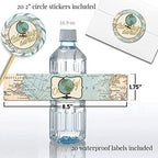Amanda Creation Adventure Awaits Baby Shower Bundle for 20, Invitations, Diaper Raffle, Book Request Cards, Stickers & Labels - Image 6
