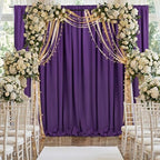 Purple Backdrop Curtains 30ftx10ft Halloween Polyester Photo Drapes - Image 2