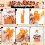 Funnymoom 24 Pack Orange Black Halloween Boo Basket For Gifts Empty Bulk - Image 4
