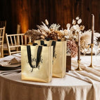 Fumete 100 Pcs Gold Glossy Thank You Gift Bag with Handles - Image 6