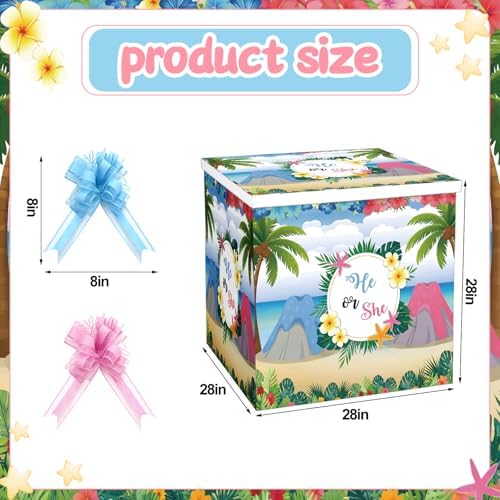 AmazingSpark 28in Giant Gender Reveal Gift Box Kit, Stitch and Angel - Image 2