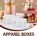 GLEAVI 50pcs Candy Box: Party Favor Containers For Candy Cookies & Treats - House Shape Paper Boxes For Weddings Baby Showers & Holiday Events - Image 4