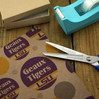 GRAPHICS & MORE Geaux Tigers LSU Premium Kraft Gift Wrap Wrapping Paper Roll - Image 3