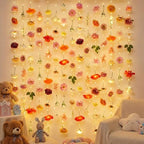 Suncalla 6 Pack 35.4ft Fake Flower LED Garland Backdrop, Vivid, Multicolor - Image 5