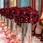 Burgundy Hydrangea Flower Balls for Centerpieces - 12 PCS - Image 4