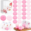 Liliful 50 Sets Pumpkin Soap Baby Shower Favors with Cards and Bags, Pink by Liliful