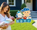 It's a Boy Yard Sign Decor, Welcome Home Baby Boy Lawn Sign, Gift - Image 2