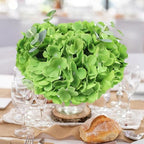 AVIVIHO 65pcs Fake Flowers Green Hydrangea Artificial Flowers Bulk (Not Squished, No Steaming Need) Silk Flowers with Stems for Wedding Decor,Home,Baby Shower,Table Centerpieces Decoration - Image 2