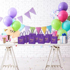 Honoson 60 Pcs Mini Thank You Gift Bag with Handle Bulk,Purple - Image 5